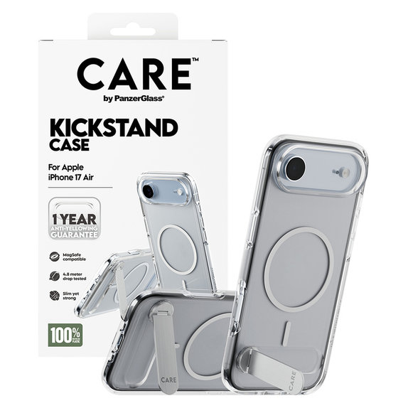 Ovitek Kickstand za iPhone Air, Prozorna, PanzerGlass