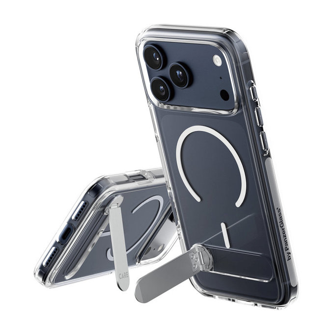 Ovitek Kickstand za iPhone 17 Pro Max, prozoren, PanzerGlass