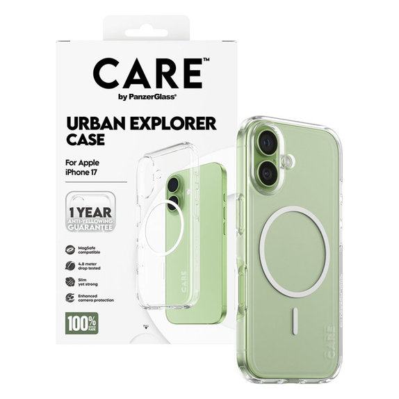 Ovitek Urban Explorer z MagSafe za iPhone 17, Bela, CARE