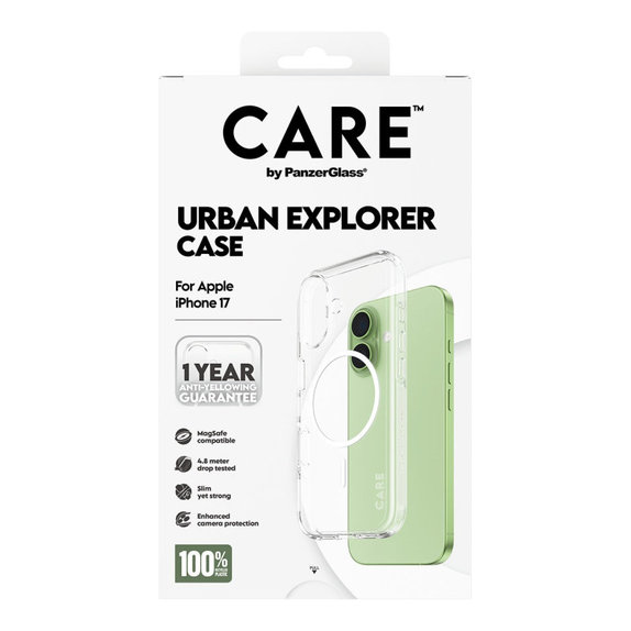 Ovitek Urban Explorer z MagSafe za iPhone 17, Bela, CARE