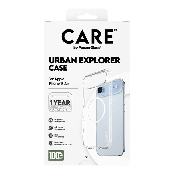 Ovitek Urban Explorer z MagSafe za iPhone Air, Bela, CARE