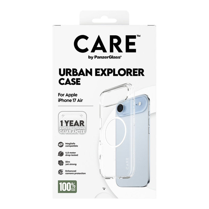 Ovitek Urban Explorer z MagSafe za iPhone Air, Bela, CARE