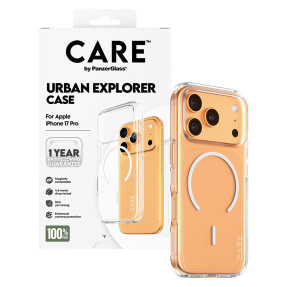 Ovitek Urban Explorer z MagSafe za iPhone 17 Pro, Bela, CARE
