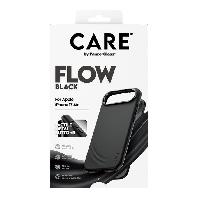 Ovitek FLOW z MagSafe za iPhone Air, Črna, CARE
