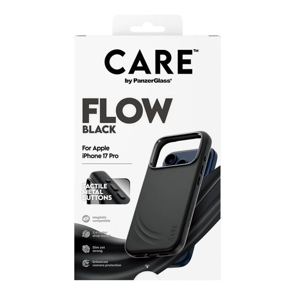 Ovitek FLOW z MagSafe za iPhone 17 Pro, Črna, CARE