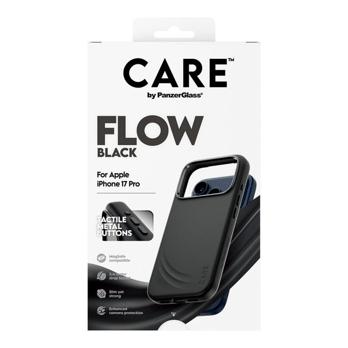 Ovitek FLOW z MagSafe za iPhone 17 Pro, Črna, CARE