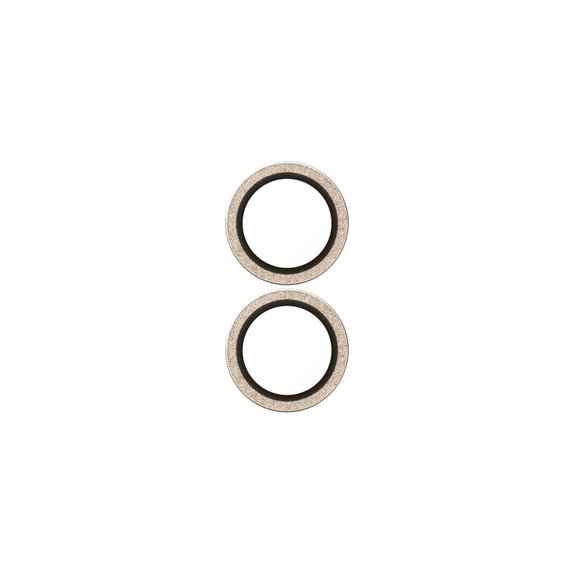 Zaščita objektiva kamere Hoops za iPhone 17/16 Plus/16, Glitter Gold, PanzerGlass