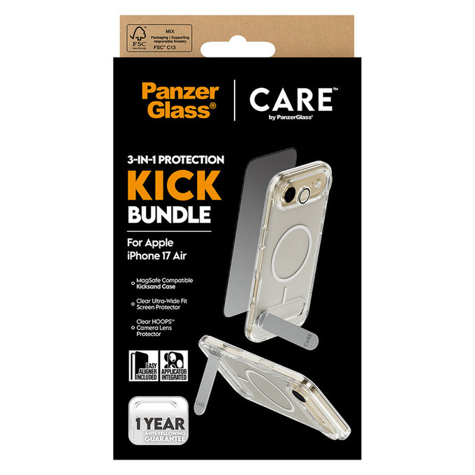 Bundle 3v1 Kick za iPhone Air, PanzerGlass