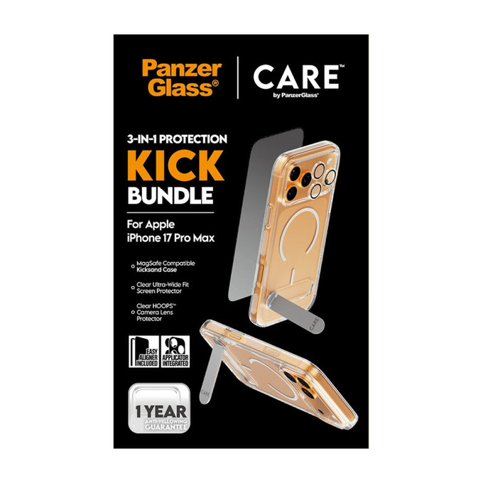 Bundle 3v1 Kick za iPhone 17 Pro Max, PanzerGlass