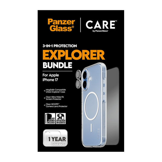 Bundle 3v1 Explorer za iPhone 17, PanzerGlass