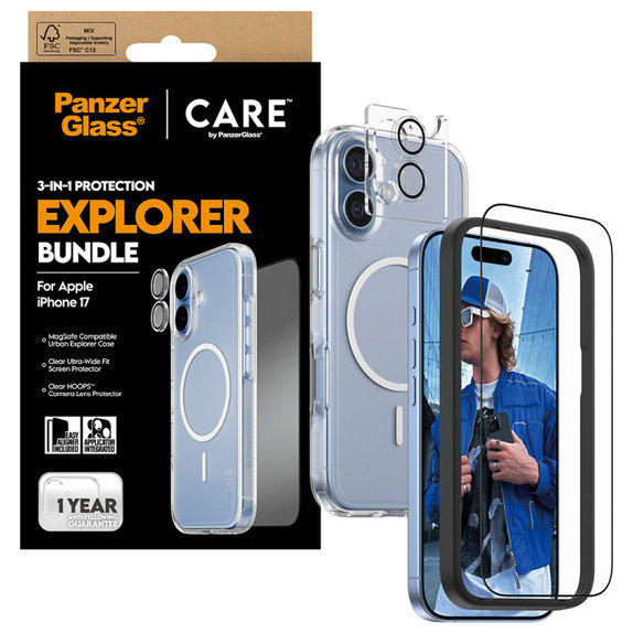 Bundle 3v1 Explorer za iPhone 17, PanzerGlass