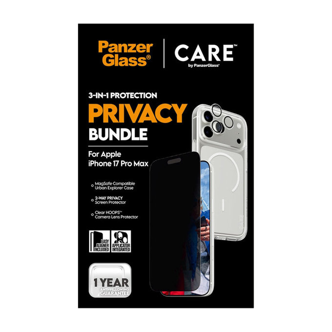 Bundle 3v1 Privacy za iPhone 17 Pro Max, PanzerGlass