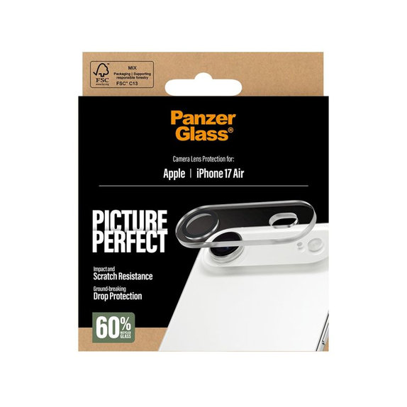 PanzerGlass - Zaščita objektiva PicturePerfect za iPhone 17 Air, prozorna