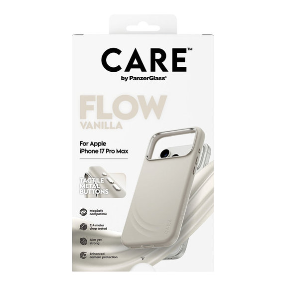 Ovitek FLOW z MagSafe za iPhone 17 Pro Max, Vanilla, CARE