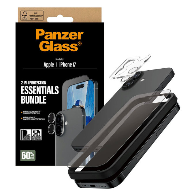 Bundle Essentials 2v1 za iPhone 17, PanzerGlass