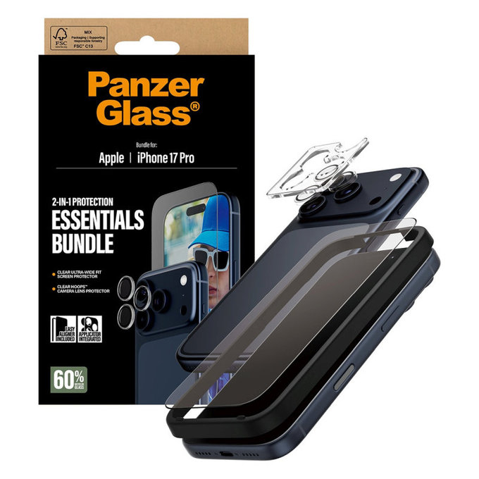 Bundle Essentials 2v1 za iPhone 17 Pro, PanzerGlass