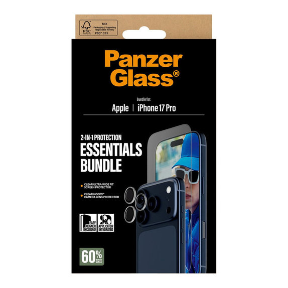 Bundle Essentials 2v1 za iPhone 17 Pro, PanzerGlass