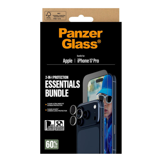 Bundle Essentials 2v1 za iPhone 17 Pro, PanzerGlass