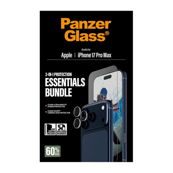 Bundle Essentials 2v1 za iPhone 17 Pro Max, PanzerGlass