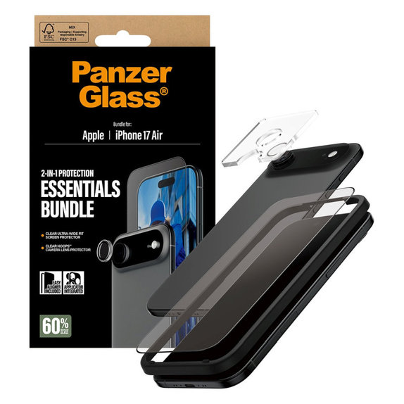 Bundle Essentials 2v1 za iPhone 17 Air, PanzerGlass