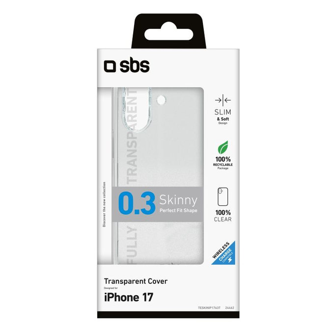 SBS - Etui Skinny za iPhone 17, prozorno