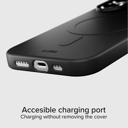SBS - Etui Instinct Mag kompatibilno z MagSafe za iPhone 17, črna
