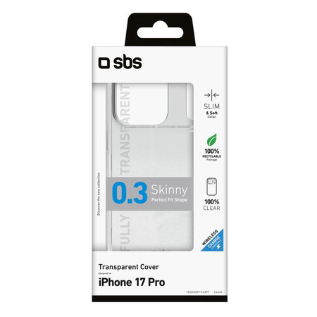 SBS - Etui Skinny za iPhone 17 Pro, prozorno
