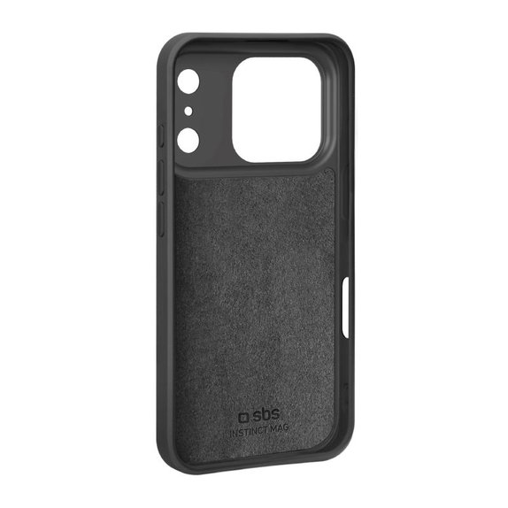 SBS - Etui Instinct Mag kompatibilno z MagSafe za iPhone 17 Pro, črna