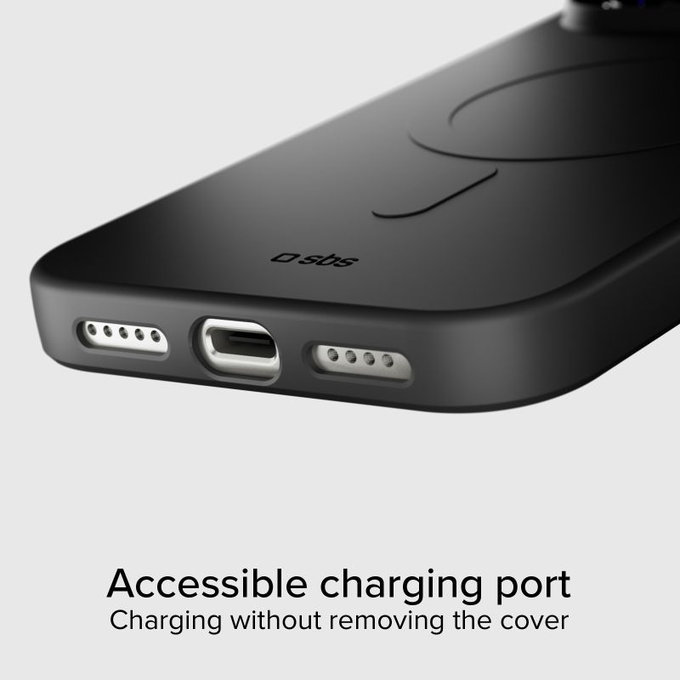 SBS - Etui Instinct Mag kompatibilno z MagSafe za iPhone 17 Pro, črna