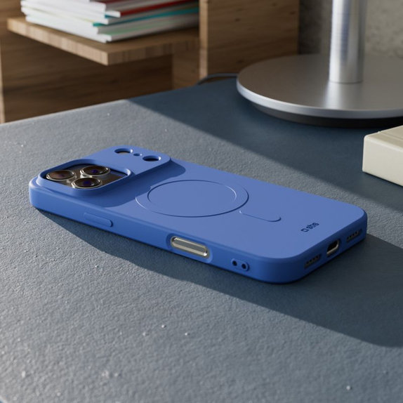 SBS - Etui Instinct Mag kompatibilno z MagSafe za iPhone 17 Pro, modra