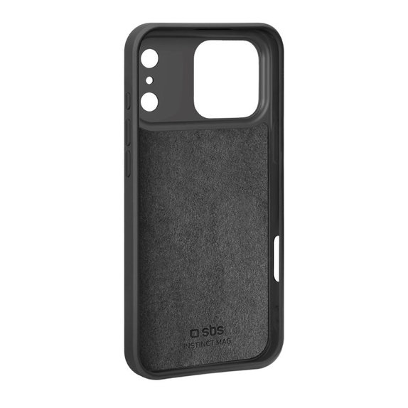 SBS - Etui Instinct Mag kompatibilno z MagSafe za iPhone 17 Pro Max, črna