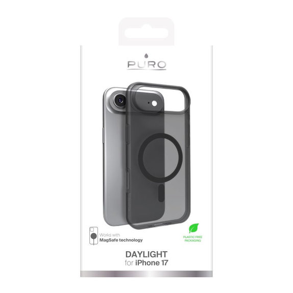 PURO - Etui DAYLIGHT z MagSafe za iPhone 17 Air, črna