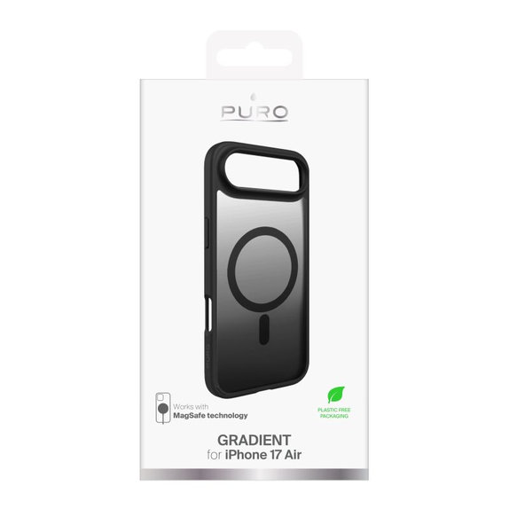 PURO - Etui Gradient z MagSafe za iPhone 17 Air, črna