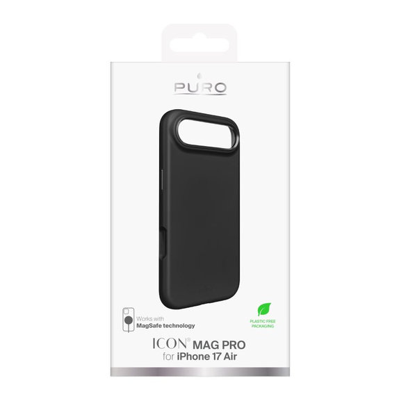 PURO - Etui ICON MAG PRO z MagSafe za iPhone 17 Air, črna