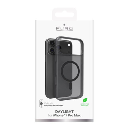 PURO - Etui DAYLIGHT z MagSafe za iPhone 17 Pro Max, črna