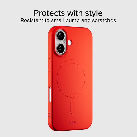 SBS - Etui Instinct Mag kompatibilno z MagSafe za iPhone 17, rdeč
