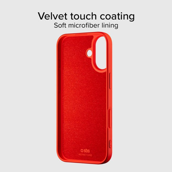 SBS - Etui Instinct Mag kompatibilno z MagSafe za iPhone 17, rdeč
