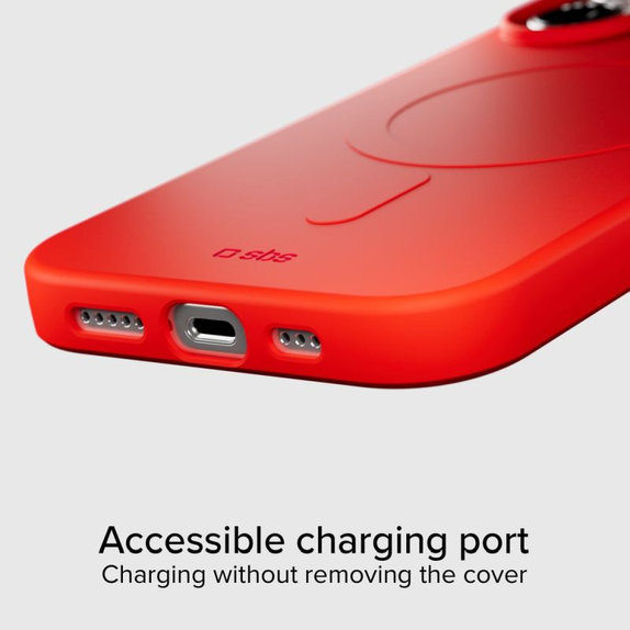 SBS - Etui Instinct Mag kompatibilno z MagSafe za iPhone 17, rdeč