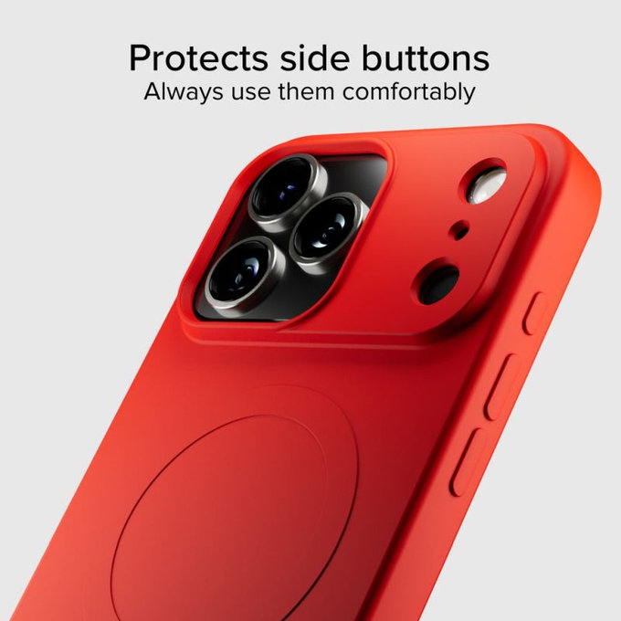 SBS - Etui Instinct Mag kompatibilno z MagSafe za iPhone 17 Pro, rdeč