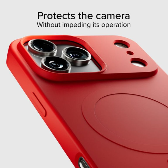 SBS - Etui Instinct Mag kompatibilno z MagSafe za iPhone 17 Pro, rdeč