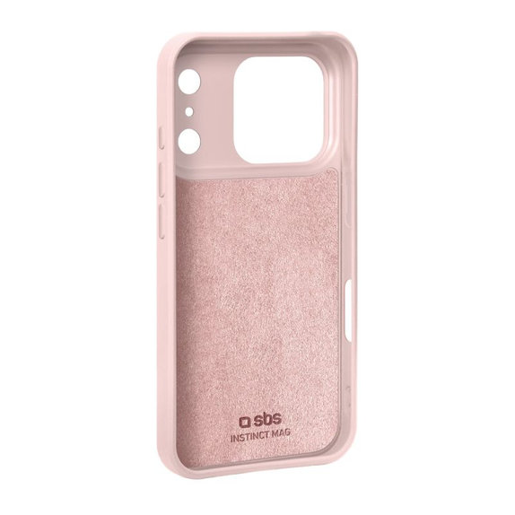 SBS - Etui Instinct Mag kompatibilno z MagSafe za iPhone 17 Pro Max, rožnata