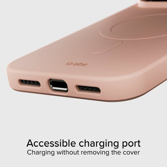 SBS - Etui Instinct Mag kompatibilno z MagSafe za iPhone 17 Pro Max, rožnata