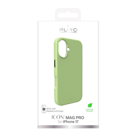 PURO - Etui ICON MAG PRO z MagSafe za iPhone 17, zelena