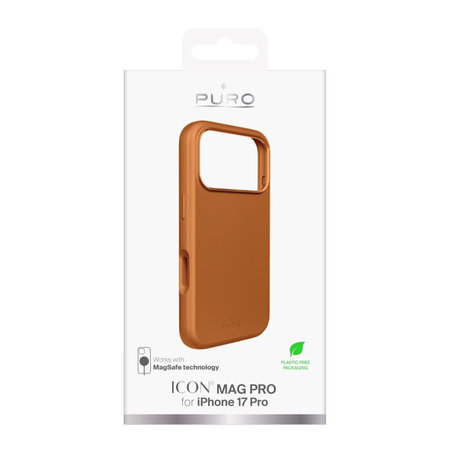 PURO - Etui ICON MAG PRO z MagSafe za iPhone 17 Pro, oranžna