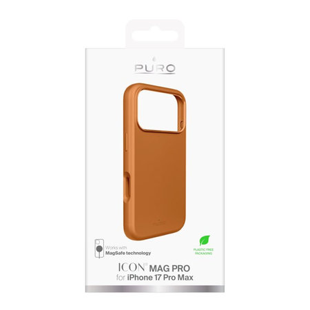 PURO - Etui ICON MAG PRO z MagSafe za iPhone 17 Pro Max, oranžna