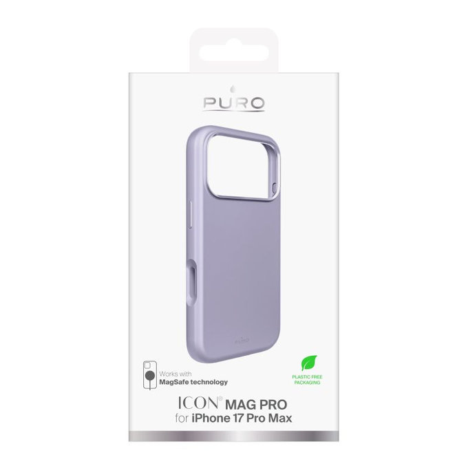 PURO - Etui ICON MAG PRO z MagSafe za iPhone 17 Pro Max, roza