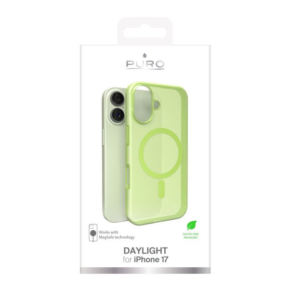 PURO - Etui DAYLIGHT z MagSafe za iPhone 17, zelena
