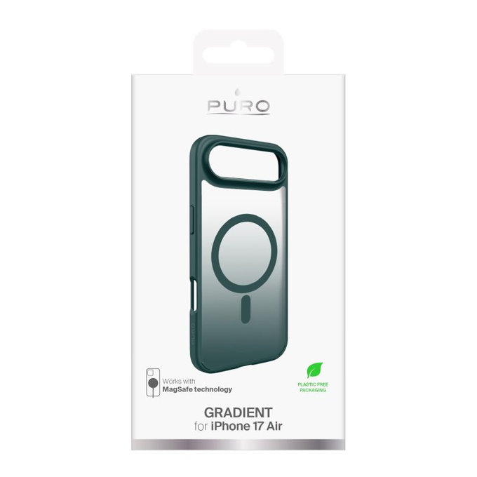 PURO - Etui Gradient z MagSafe za iPhone 17 Air, Petroleum Green
