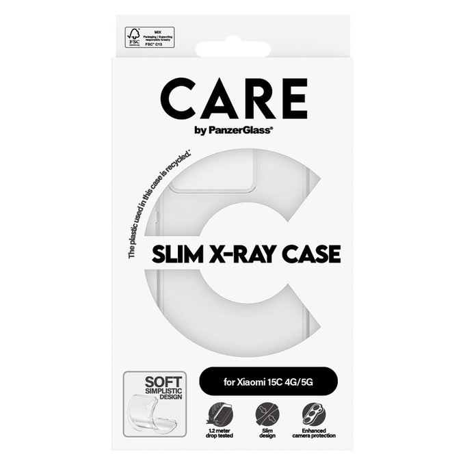 Ovitek X-Ray za Xiaomi 15C 5G, Prozorna, PanzerGlass