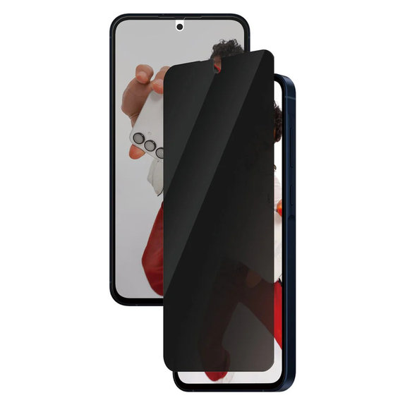 Kaljeno steklo UWF Privacy za Samsung Galaxy A56 5G, Črna, SAFE by PanzerGlass